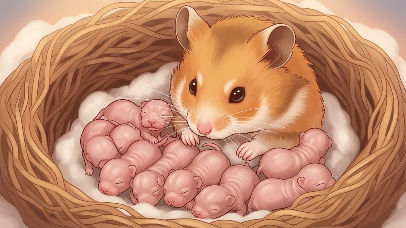 ゴールデンハムスターの赤ちゃん、いったい何匹生まれるの？びっくりする出産を徹底解説！