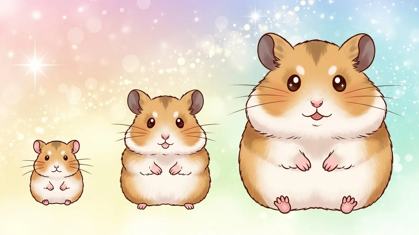 ゴールデンハムスターの成長期っていつまで？あっという間の「大きくなる時期」を徹底解説！