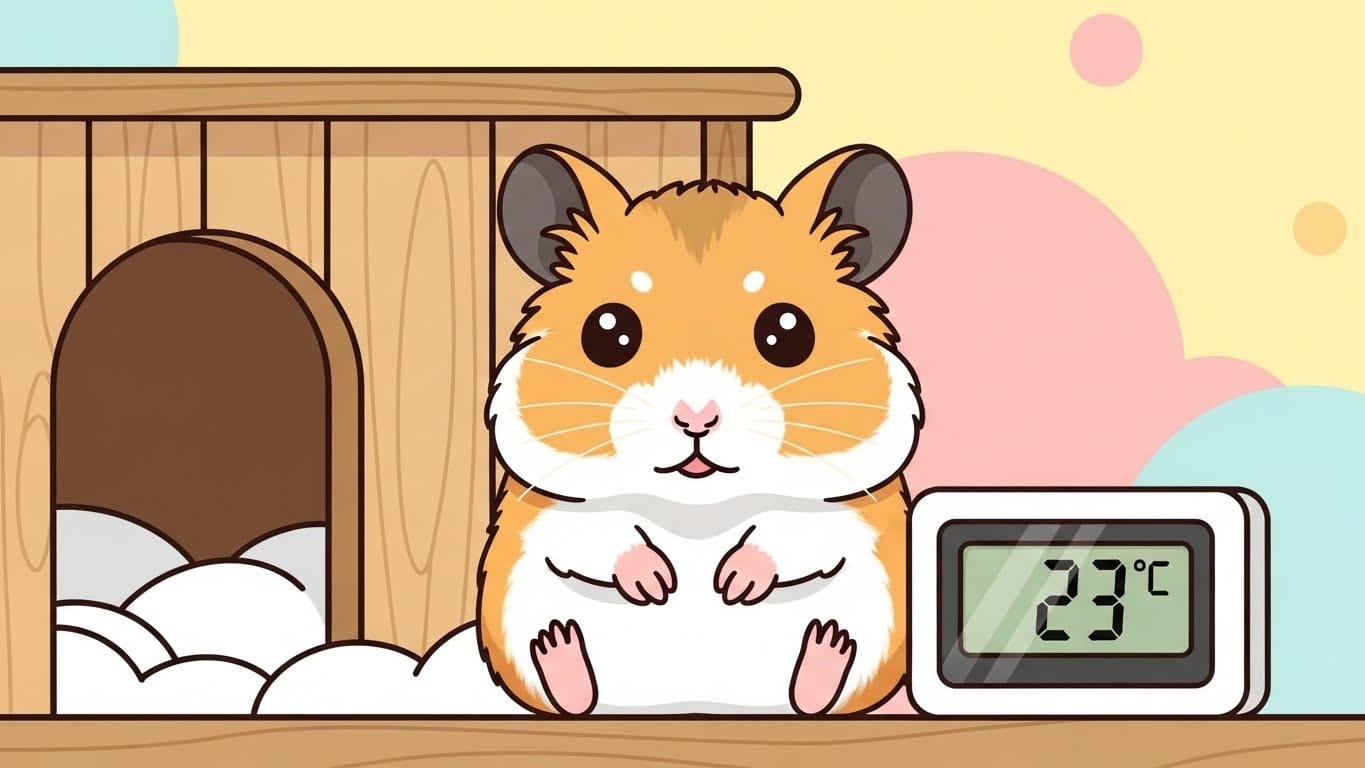 キンクマハムスターが毎日ニコニコ！暑さ・寒さ対策の完全ガイド【適温って何度？】