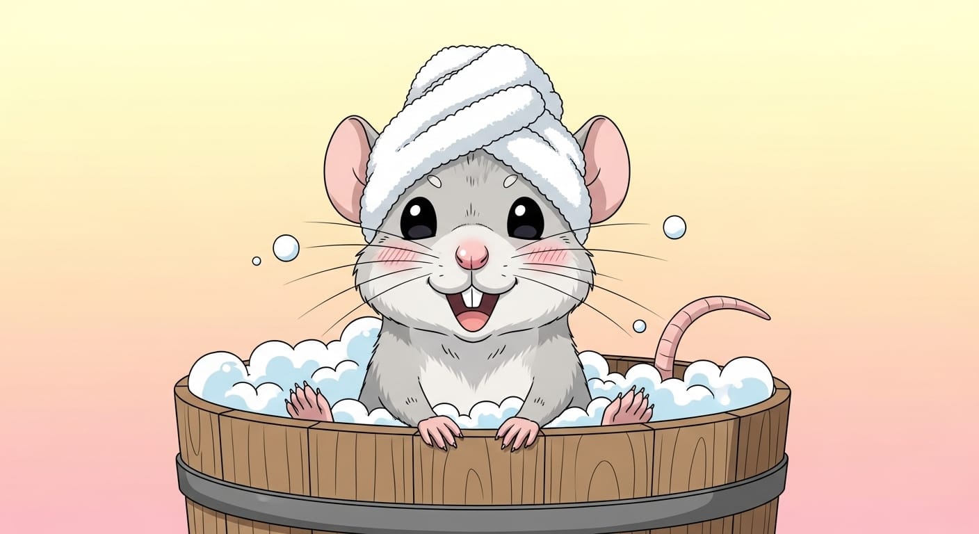 ファンシーラットにお風呂は必要？「水嫌い」な子とも仲良く付き合うためのお世話ガイド