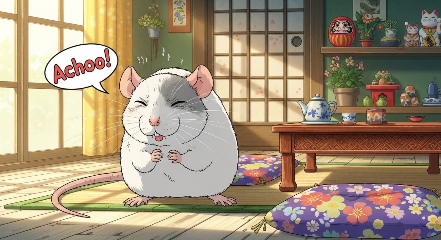 ファンシーラットがくしゃみをしてる！これって病気？原因から対策まで徹底解説！