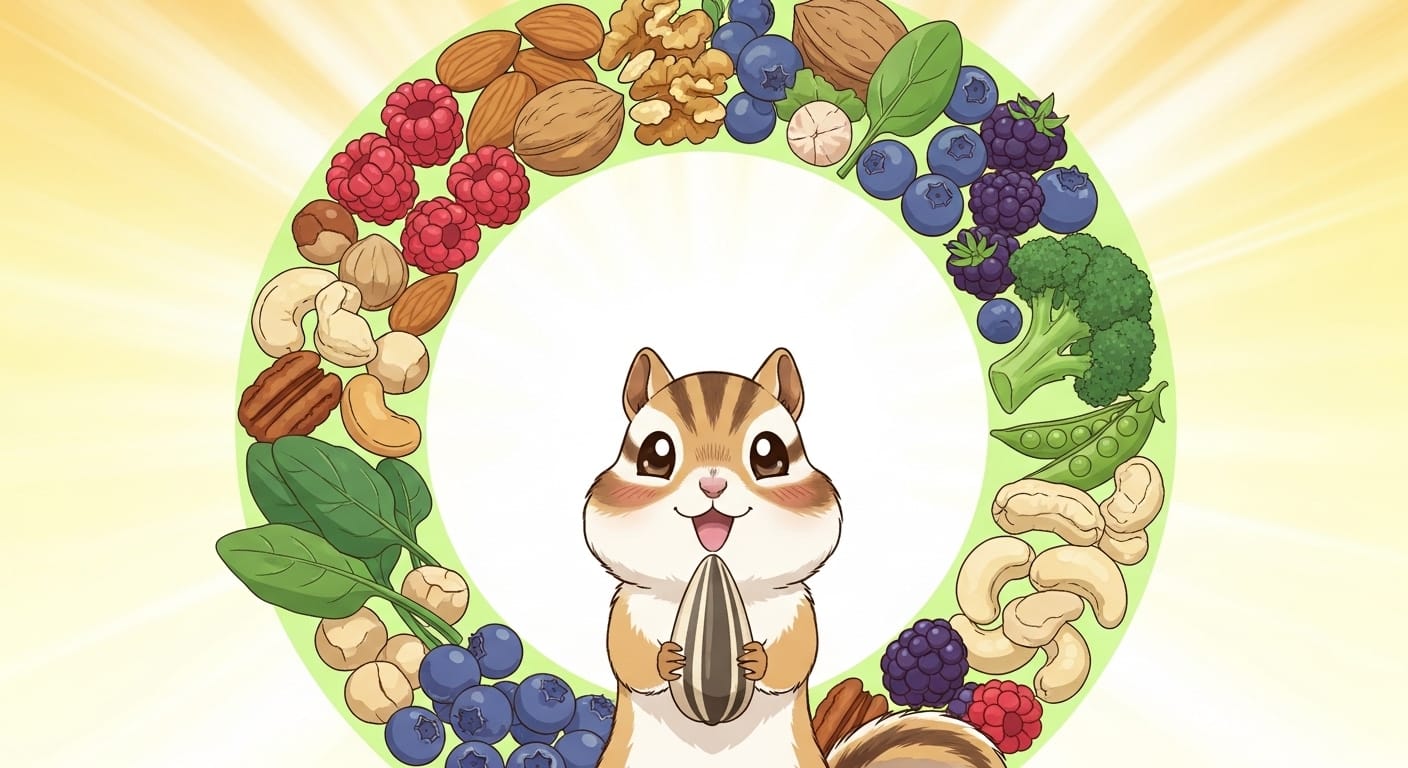 シマリスのごはん完全ガイド！元気に長生きするための「おいしい」の秘密