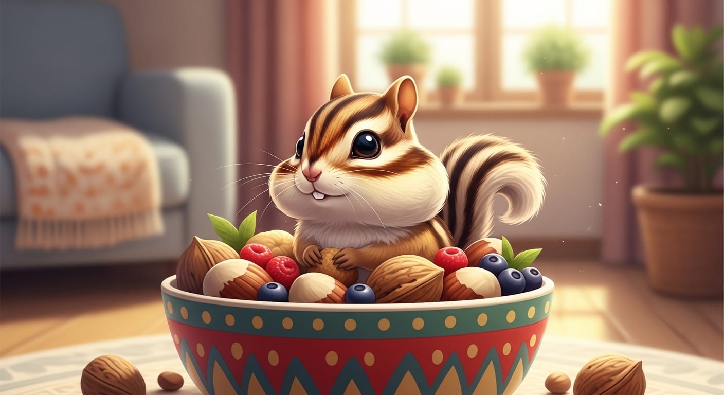 シマリスのご飯完全ガイド！大好きなおやつから健康を守る食事の秘密まで