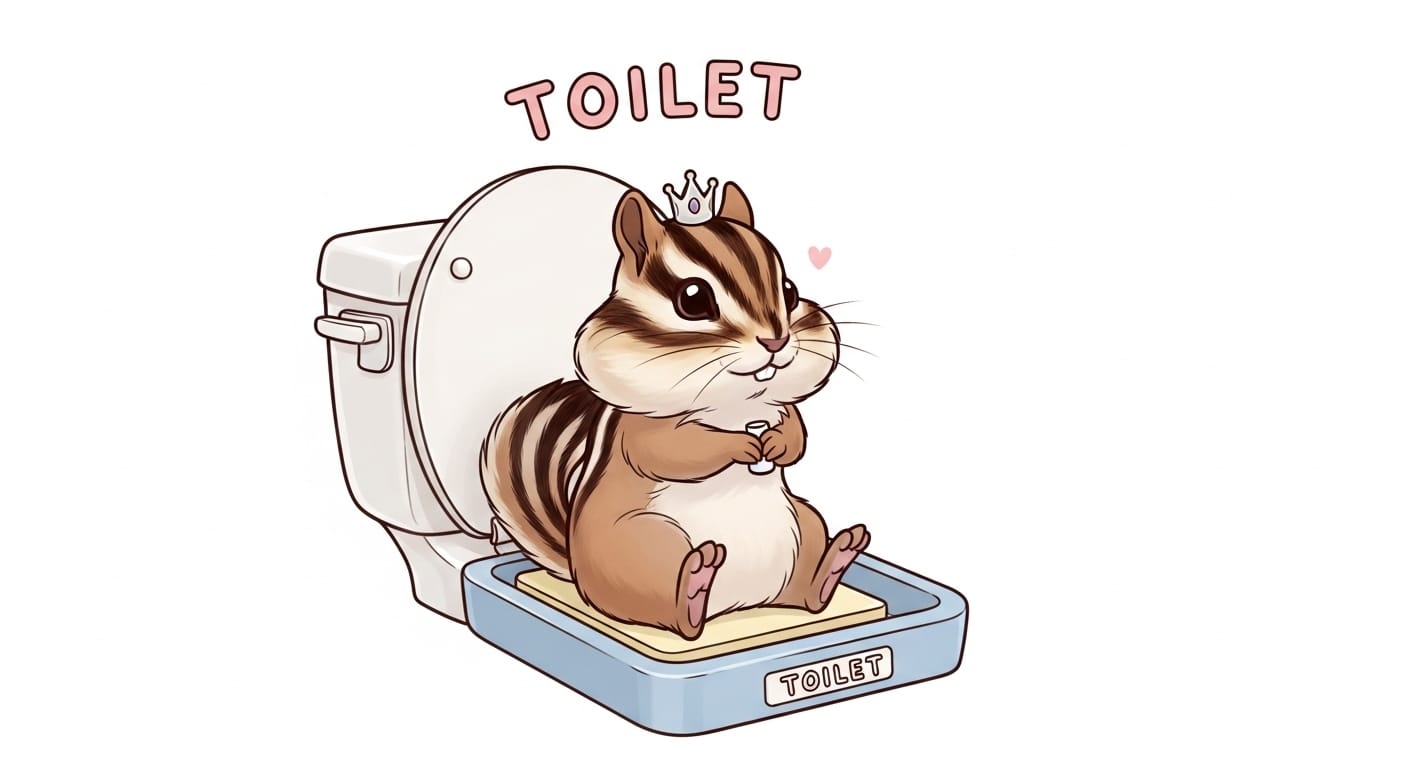 シマリスがトイレを覚えない？今日からできる仲良しトレーニング大作戦！