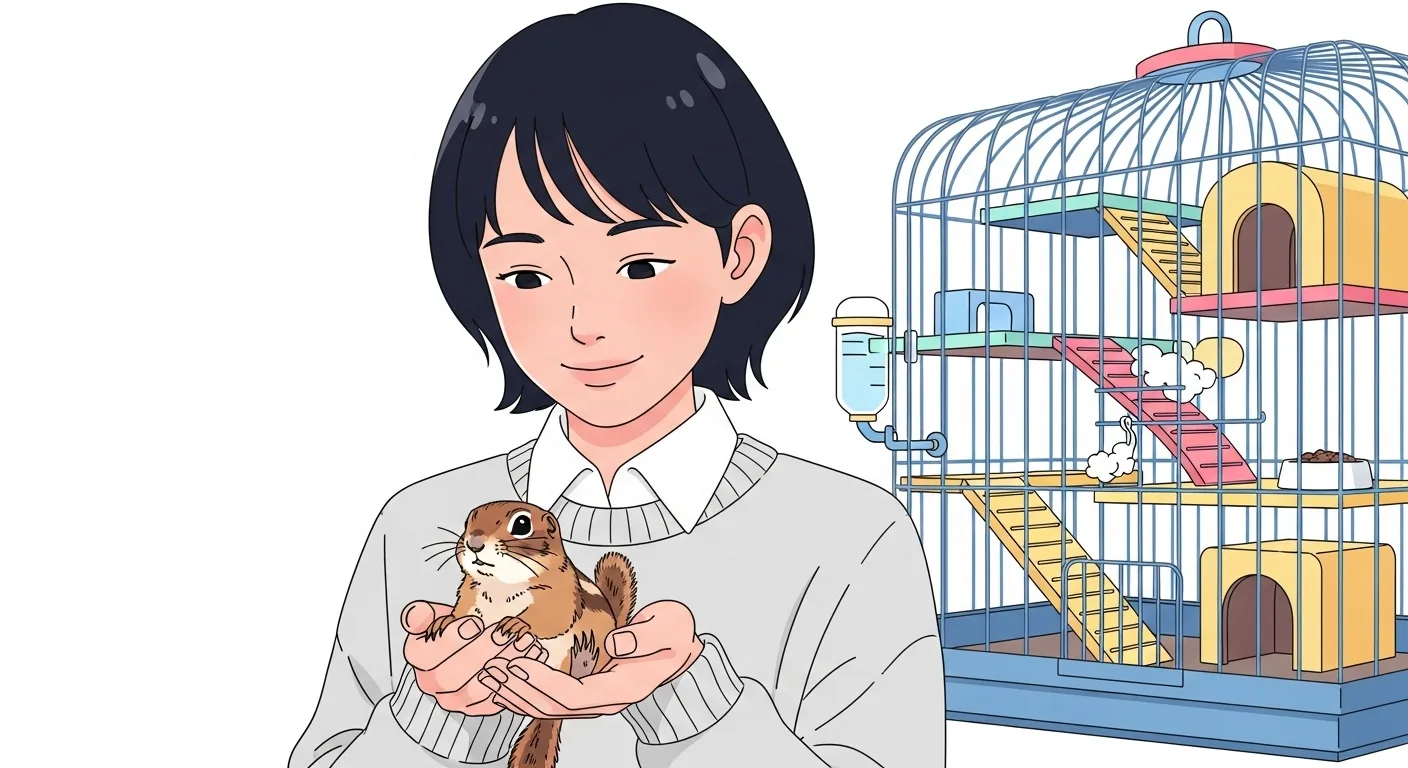 リチャードソンジリスのケージ選び！快適すぎて「帰りたくない」って言わせちゃう？