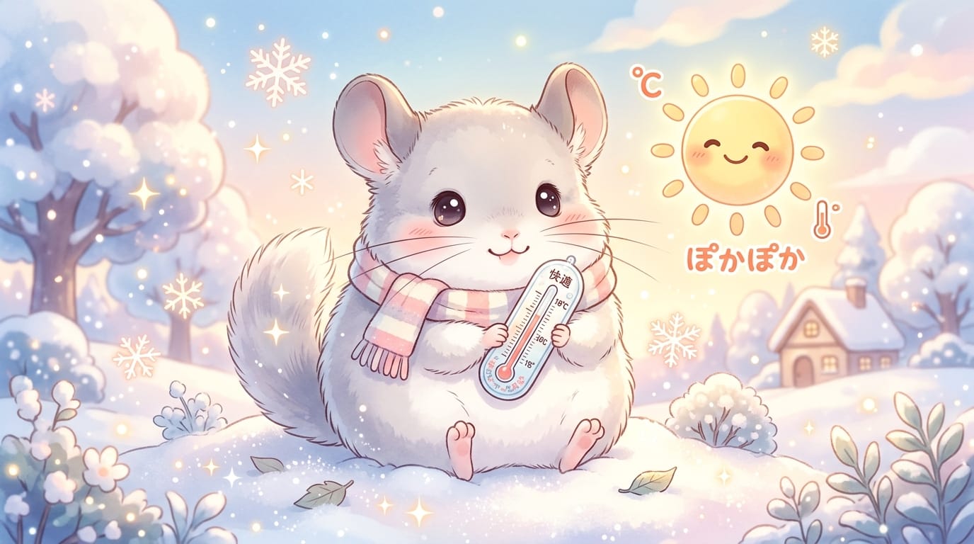 チンチラが「ちょうどいい〜！」って言っちゃう？お部屋の温度と快適生活のひみつ